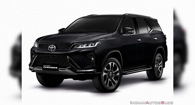 Экстерьер и интерьер Toyota Fortuner Legender детализировали на изображениях