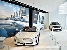  		 			?В холле штаб-квартиры Infiniti в Иокогаме продемонстрировали модели будущего 		 	