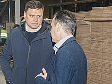 Андрей Морозов побывал на производстве картона «Геопарк» в Красноармейске
