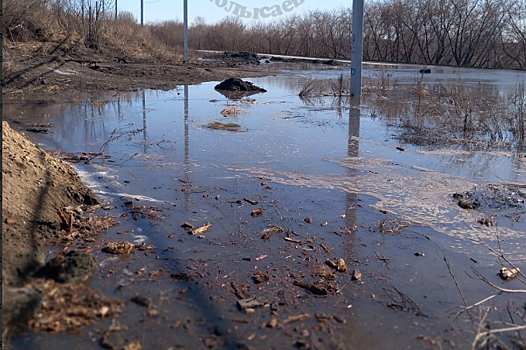 Вода заблокировала путь в школу юным жителям Кузбасса