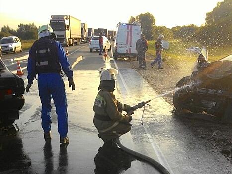 Страшное ДТП на М5: один водитель погиб, машины восстановлению не подлежат