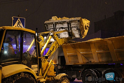Ночью от снега очистят восемь улиц Калуги