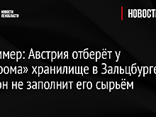 Нехаммер: Австрия отберёт у «Газпрома» хранилище в Зальцбурге, если он не заполнит его сырьём
