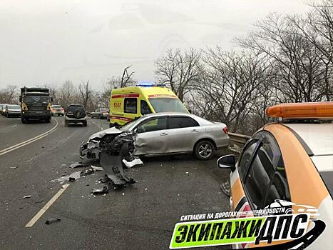 Жесткое лобовое ДТП произошло во Владивостоке