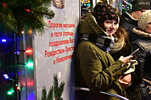 В московском метро появился рождественский вагон