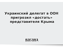 Украинский дипломат угрожал представителю Крыма в ООН