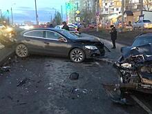 На ул. Солнечной столкнулись Subaru, Volkswagen и Hyundai