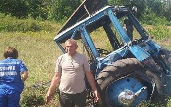 В Курской области произошло ДТП с трактором