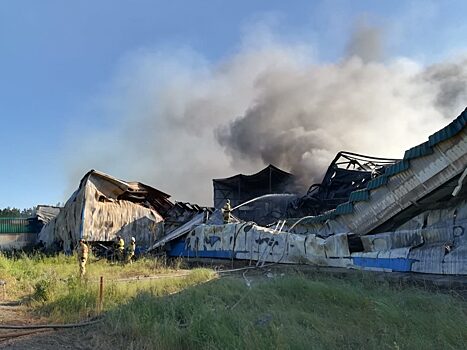 На «Алтайском бройлере» произошел крупный пожар