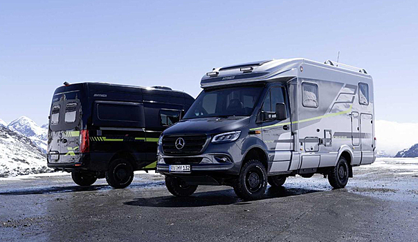 Компания Hymer представила внедорожные кемперы CrossOver RV и Camper Van