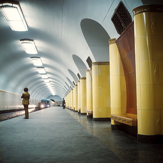 Станция "Рижская" Калужско-Рижской линии Московского метрополитена имени В. И. Ленина, 1972 год