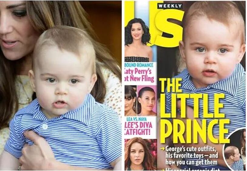 Когда Джордж был еще маленьким, в одном журнале решили, что с серыми глазами он будет еще красивее, поэтому поменяли ему цвет.  