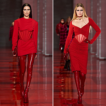 Белла и Джиджи Хадид появились на показе Versace осень-зима 2022/2023