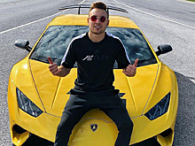 Блогер разбил золотой Lamborghini