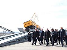 Николай Патрушев и Игорь Комаров посетили порт Тольятти