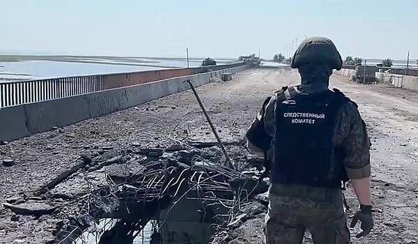 Обозначены сроки восстановления поврежденного обстрелом моста на границе Крыма