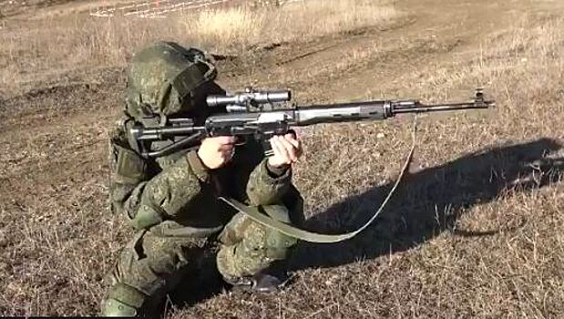 Минобороны России показало видео тренировки снайперов на полигоне в Южной Осетии