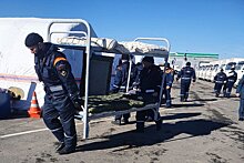 Корреспонденты "РГ" побывали в лагере, где ждут беженцев из Донбасса