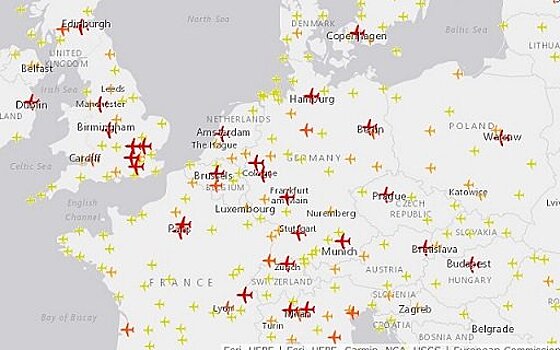 Европейская комиссия запустила интернет-атлас авиационного транспорта