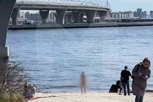 Mash: в Петербурге обнаженная девушка прогуливалась по городу и спрыгнула с моста