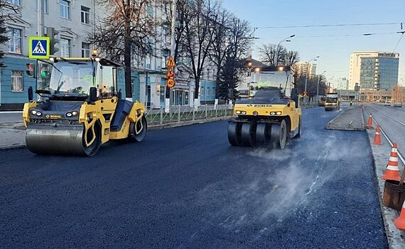 Ремонт дороги в Казани на улице Николая Ершова выполнен почти на 50%