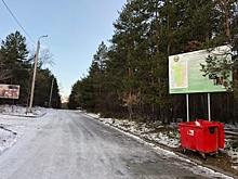 Вход в челябинский городской бор «украсили» мусорным баком – экоактивисты даются диву