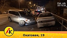 Во Владивостоке у иномарки вырвало колесо в ДТП