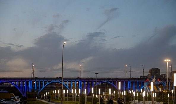 Центр Волгограда засиял яркими огнями