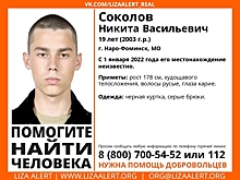 Молодого жителя Московской области разыскивают на Дону