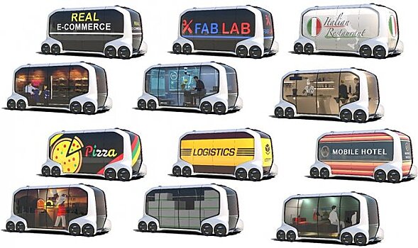 Toyota предлагает отказаться от автомобилей в пользу транспортных капсул e-Palette