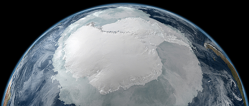 Ледник Антарктики тает изнутри