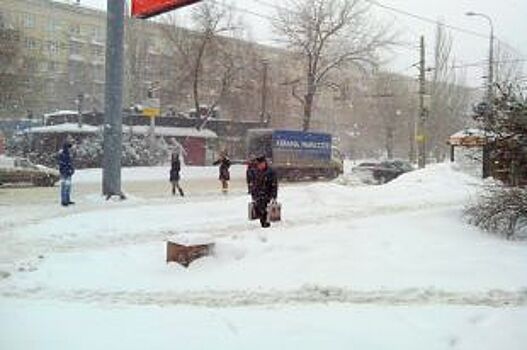 Волгоградцев предупреждают об усилении снегопада