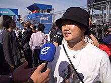 Юки Цунода посетил этап Формулы Е в Токио