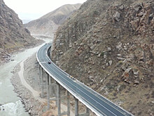 Стройка века: километровый мост возвели в Кыргызстане