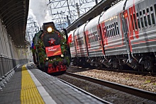 Агитационный поезд "Сила в правде" прибыл в Москву