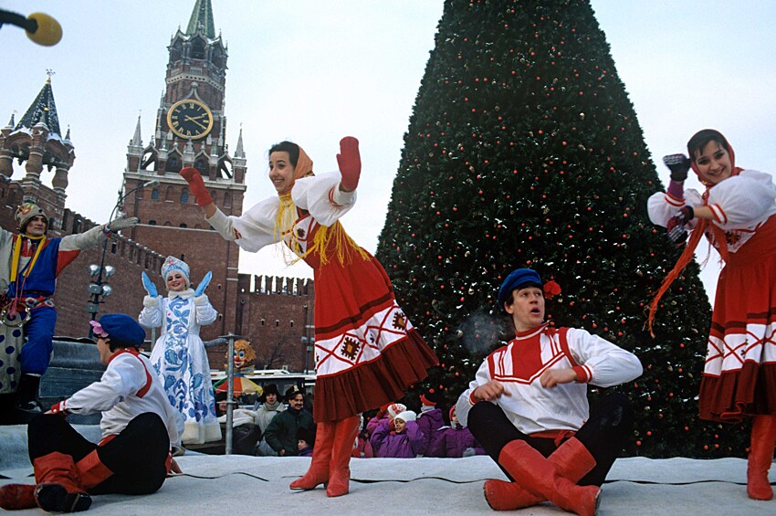 В канун Нового года на Красной площади. 