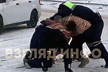 В Минусинске мужчина и женщина набросились на полицейских и попали на видео
