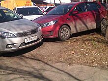 Жительница Красноярска протаранила четыре автомобиля