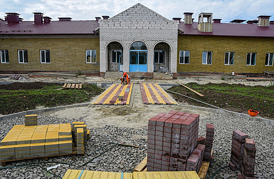 В Суджансом районе Курской области продолжается строительство соцобъектов