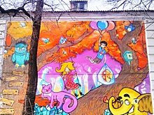 Незаурядный стрит-арт: в Кузбассе мобильный оператор изуродовал стену с граффити