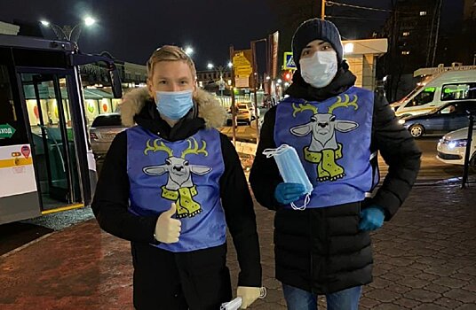 Одинцовские волонтёры продолжают мониторинг соблюдения масочного режима