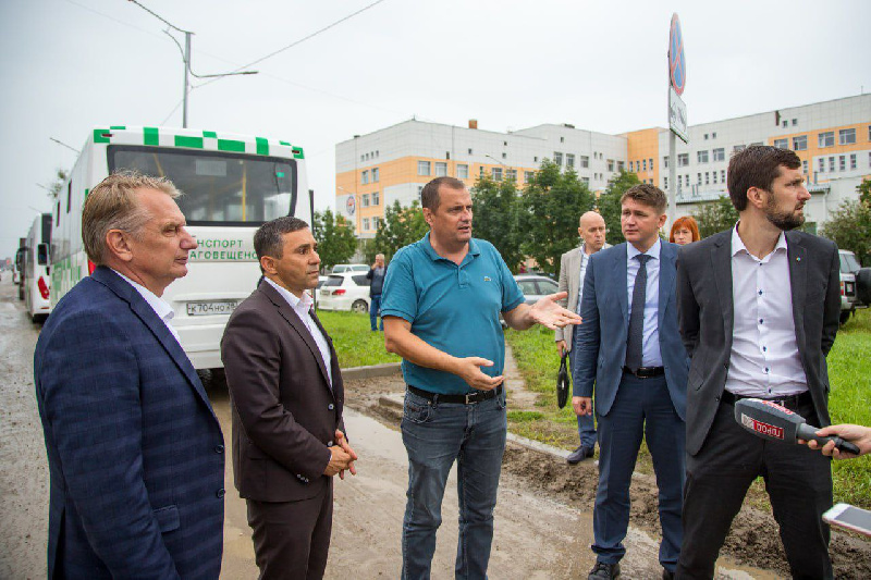 Олег Имамеев проехал по Благовещенску вместе с перевозчиками и оценил работу транспортной реформы
