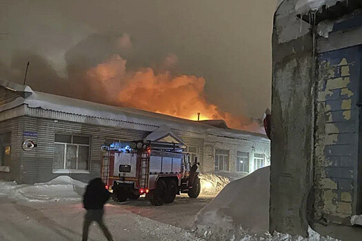 Крупный пожар вспыхнул на предприятии в Коломне