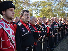 Память высадившихся в Тамани казаков почтили на Кубани