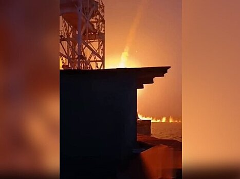 Момент удара по Днепровской ГЭС попал на видео