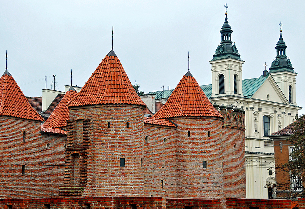 Варшавский Барбакан, Варшава, Польша, Европа