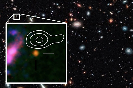 Подтверждено открытие богатой кислородом древнейшей галактики