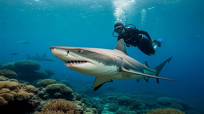 Туристам напомнили об акулах на курортах Ближнего Востока
