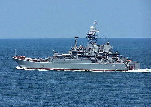 Экипаж большого десантного корабля Черноморского флота «Азов» подтвердил звание «ударного»