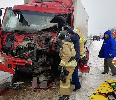 Ступинские пожарные вытащили человека из искорёженного автомобиля